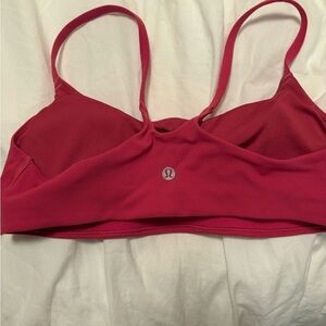 Lululemon Athletica wunder strappy racer Pink Bra size 8